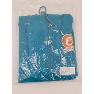 COOKIES SF Sweater Mens XLarge Aqua Embroidered Logo LOUD PACK Full Zip Hoodie